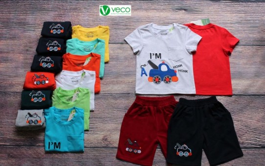 xưởng may quần áo trẻ em giá sỉ veco - thời trang nam thêu xe honx (1)