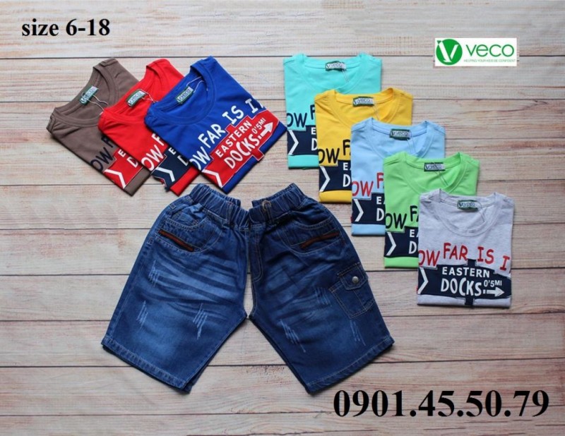 xưởng may gia công quần áo trẻ em xuất khẩu VECO- quần jean áo thun (3)