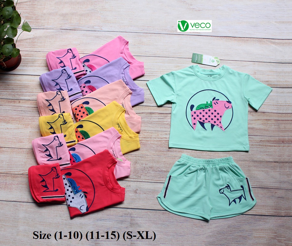 Xưởng may quần áo trẻ em giá sỉ VECO - bộ sọt bi dog (2)