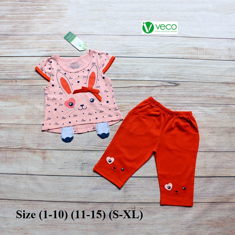 xưởng may quần áo trẻ em giá sỉ VECO - bộ lửng thỏ star dễ thương (13)
