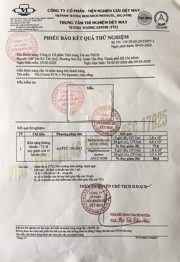 Khẩu trang vải kháng khuẩn Veco